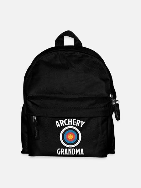 Bogenschießen Spruch Oma Bogenschießen Geschenk - Kinder Rucksack - Schwarz