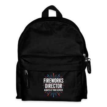  Fireworks Director Always At Your Service 4th Of - Kinder Rucksack - Schwarz - Vorne