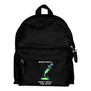 Main Quest: Don't Spill Acid | Laboratory - Kids' Backpack - black - Front