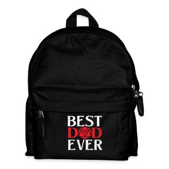 Meilleur papa de tous les temps D20 Cadeau de RPG de table pour les papas joueurs - Sac à dos Enfant - noir - Devant