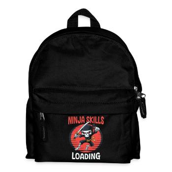 Ninja Squelette Halloween pour les enfants - Sac à dos Enfant - noir - Devant