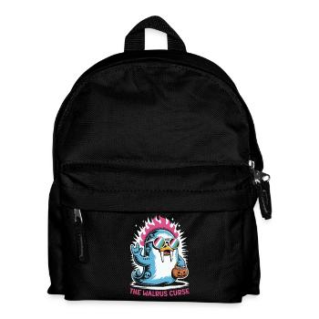 Walrus Punk Rocker Halloween - Kids' Backpack - black - Front