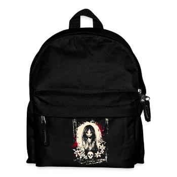 Kimono de fille démoniaque de manga d'horreur - Sac à dos Enfant - noir - Devant