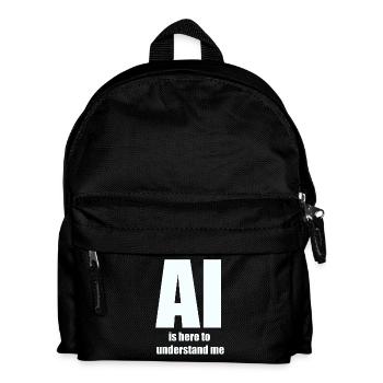 L’IA est là pour me comprendre – White Design - Sac à dos Enfant - noir - Devant