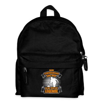 Quite okay at curling - Kids' Backpack - black - Front