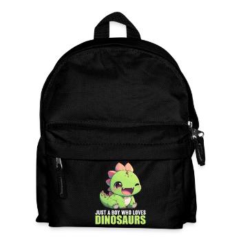 Dino Saurier Dinosaurier - Kinder Rucksack - Schwarz - Vorne