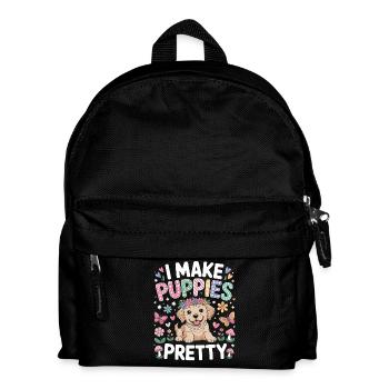  Hundefriseur I Make Puppies Pretty Ich Mache - Kinder Rucksack - Schwarz - Vorne