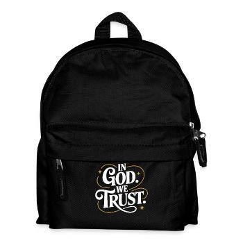 En Dieu nous avons confiance Conception - Sac à dos Enfant - noir - Devant