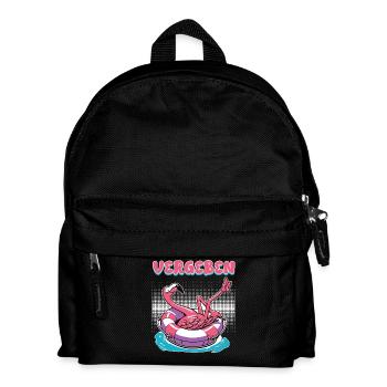 Malle VERGEBEN Anti-Flirt Lustiges - Kinder Rucksack - Schwarz - Vorne