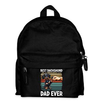 Dachshund Dad Dachshund Design Men Father's Day - Kids' Backpack - black - Front