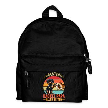 Dachshund Dad Dachshund Design Men Father's Day - Kids' Backpack - black - Front