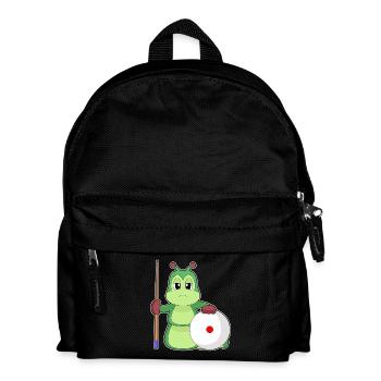 Caterpillar Billiard Cue - Kids' Backpack - black - Front
