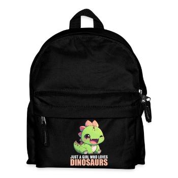 Dino Saurier Dinosaurier - Kinder Rucksack - Schwarz - Vorne