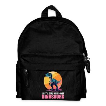 Dino Saurier Dinosaurier - Kinder Rucksack - Schwarz - Vorne