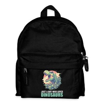 Dino Saurier Dinosaurier - Kinder Rucksack - Schwarz - Vorne