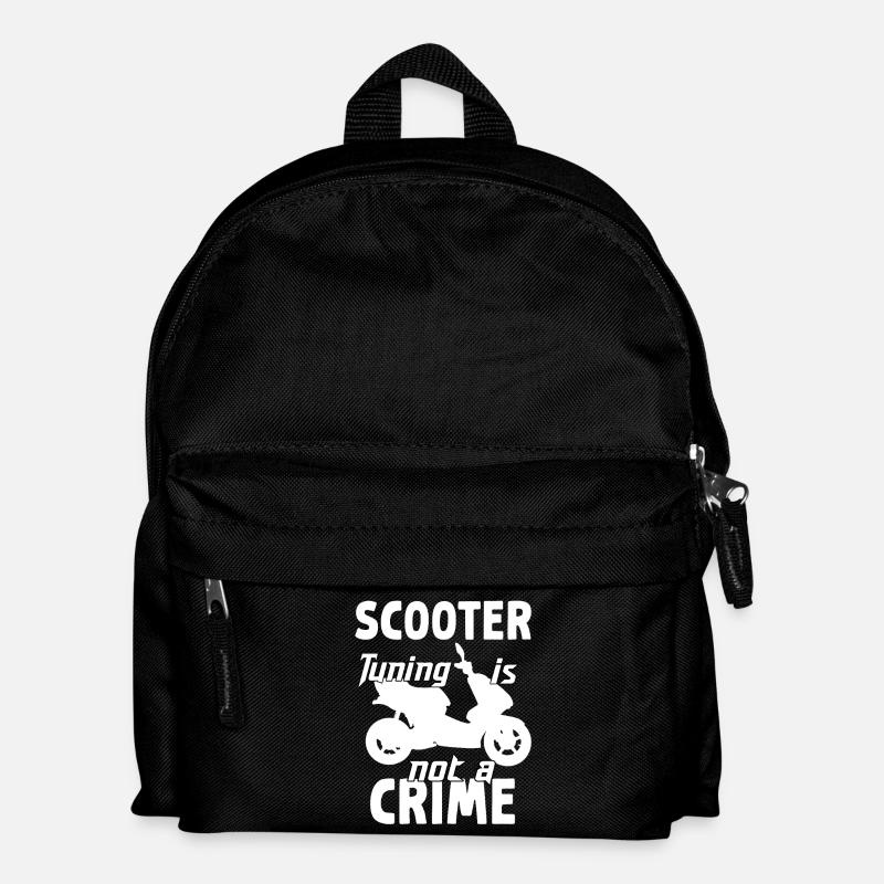 Scooter Tuning is not a crime - Kids' Backpack - black