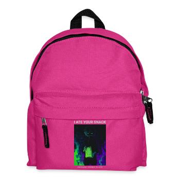 I Ate Your Snack Creepy Anime Phonk Design - Kids' Backpack - fuchsia - Front