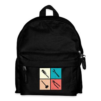 Heating Engineer Heating Construction Plumber Plumber - Kids' Backpack - black - Front