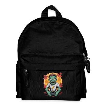 Spooky Zombie Video Gaming Halloween Gamer - Kinder Rucksack - Schwarz - Vorne