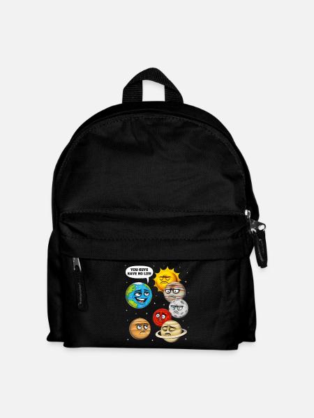 Weltraum Planeten Astronomie - Kinder Rucksack - Schwarz