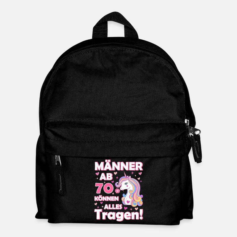 Men over 70 can wear anything for their 70th birthday - Kids' Backpack - black