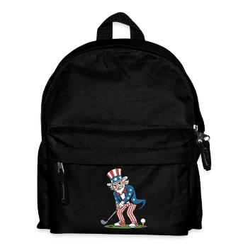Golf Player Grandpa Independence Day 4th of July - Kinder Rucksack - Schwarz - Vorne