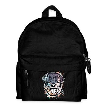 Labrador Retriever - Kinder Rucksack - Schwarz - Vorne