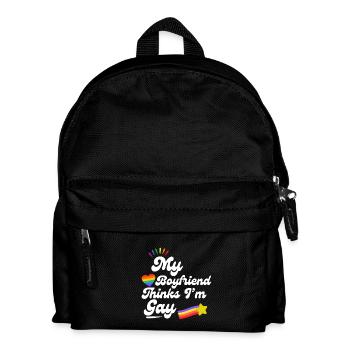 Rainbow Love Pride Erklärung - Kinder Rucksack - Schwarz - Vorne