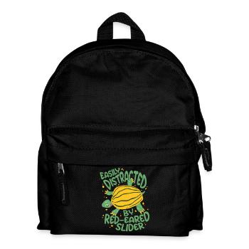 Red-eared Turtle - Kids' Backpack - black - Front
