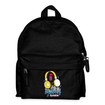Birthday Queen 9. Geburtstag - Kinder Rucksack - Schwarz - Vorne