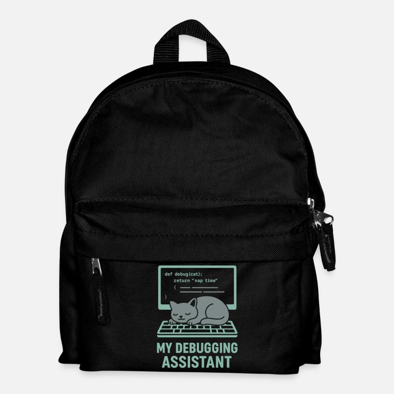 Mon chat assistant de débogage - Sac à dos Enfant - noir