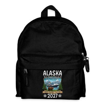 Alaska Cruise Souvenir Design - Kids' Backpack - black - Front