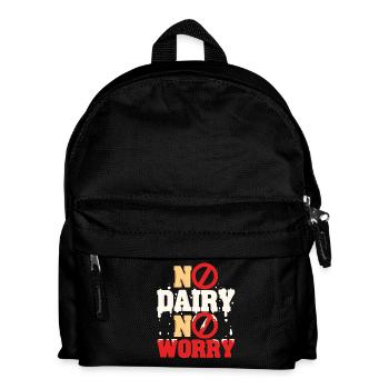 Lactose intolerance No Dairy No Worry - Kids' Backpack - black - Front