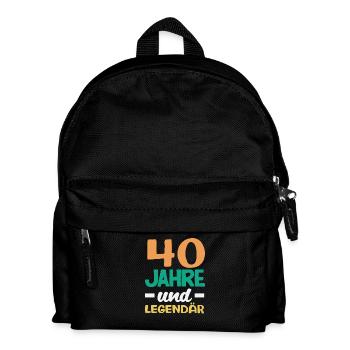 Funny 40th Birthday Gift Birthday Shirt - Kids' Backpack - black - Front
