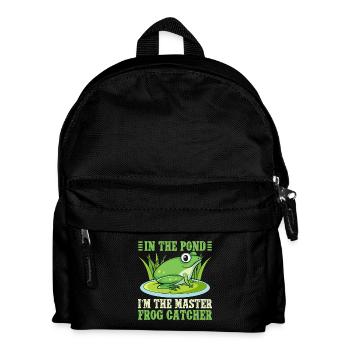 Frog Catcher In The Pond Master Catcher Frog - Kinder Rucksack - Schwarz - Vorne