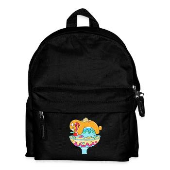 Lebkuchen Weihnachten Lebkuchenmann - Kinder Rucksack - Schwarz - Vorne