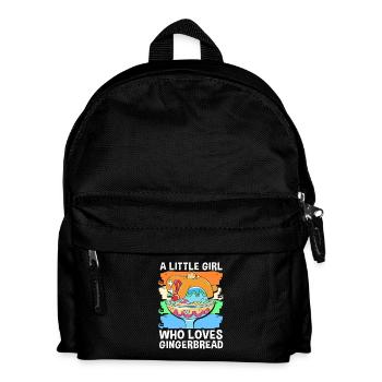 Gingerbread man Christmas gingerbread - Kids' Backpack - black - Front