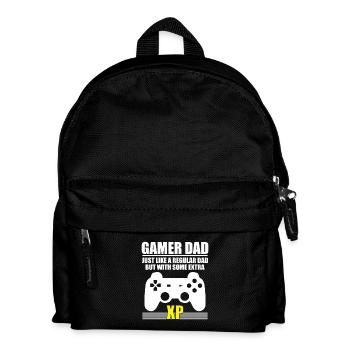 papa gamer - Sac à dos Enfant - noir - Devant