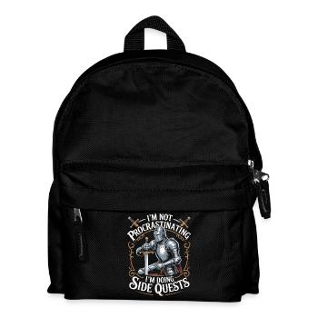 Im Not Procrastinating Im Doing Side Quests - Kids' Backpack - black - Front