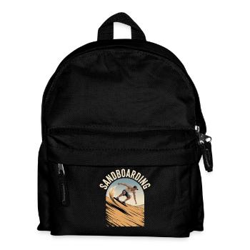 Retro Vintage Sandboarder Summer Sandboarding - Kinder Rucksack - Schwarz - Vorne