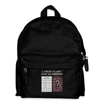 Accounting student cpa in training excel jokes - Kids' Backpack - black - Front