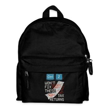 Accounting student cpa in training excel jokes - Kids' Backpack - black - Front