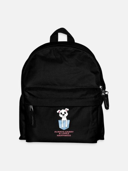 Trage immer ein bisschen Glück in dir - Kinder Rucksack - Schwarz