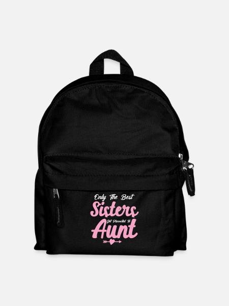 Nur die besten Schwestern werden zur Tante befördert - Kinder Rucksack - Schwarz