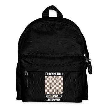 Chess Chess Players Chess Club Please Wait - Kids' Backpack - black - Front
