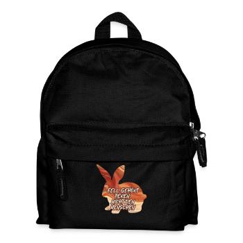 Bien-être animal LA FOURRURE APPARTIENT AUX ANIMAUX Plaisir - Sac à dos Enfant - noir - Devant