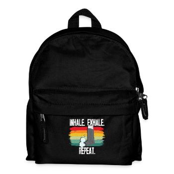 Asthme Asthmatiques Inspirer Expirer Répéter - Sac à dos Enfant - noir - Devant