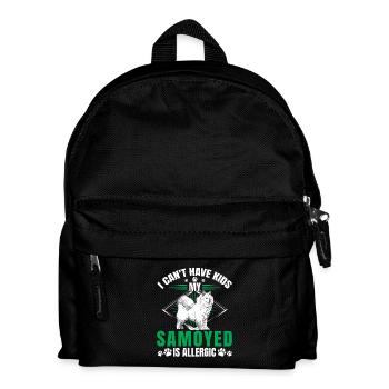 Samoyed is allergic sled dog - Kids' Backpack - black - Front