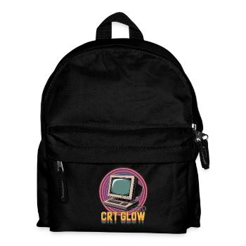 CRT Computer Pop Culture Retro Video Game - Kinder Rucksack - Schwarz - Vorne