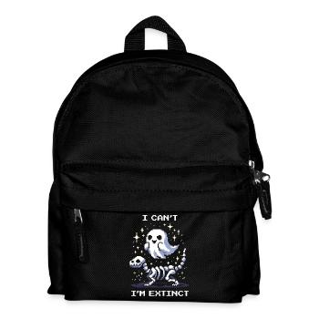 Can't – I'm extinct | Dinosaur Humor - Kids' Backpack - black - Front